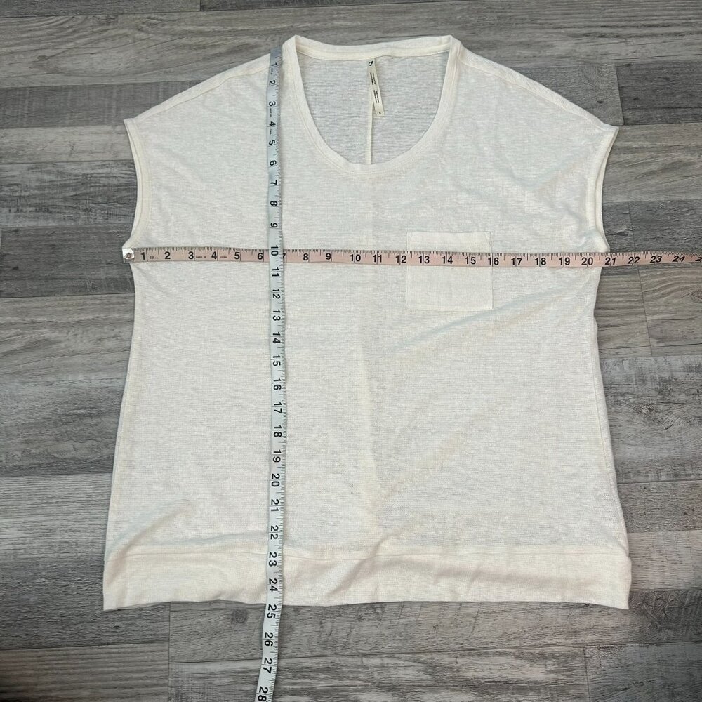 Kuhl Ivory Brisa Twist Short Sleeve Women's Knit Top O4 - Picture 3 of 6